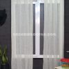 پرده آماده حریر کتان شیری
