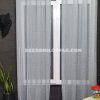 پرده آماده حریر کتان طوسی روشن