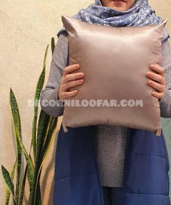 کاور کوسن رولکس براق قهوه ای روشن