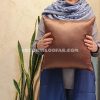 کاور کوسن رولکس براق قهوه ای