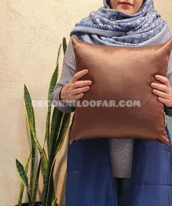 کاور کوسن رولکس براق قهوه ای