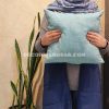 کاور کوسن رولکس خط دار آبی روشن
