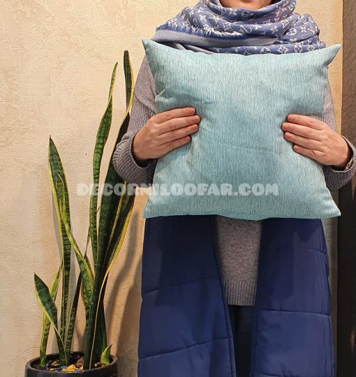 کاور کوسن رولکس خط دار آبی روشن