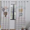پرده کتان چاپی اتاق کودک طرح بیبی 1