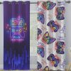 پرده کتان چاپی اتاق کودک طرح پسرانه 2