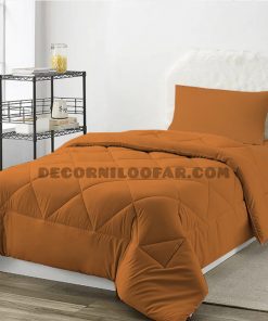 رو تختی یکنفره قهوه ای شتری
